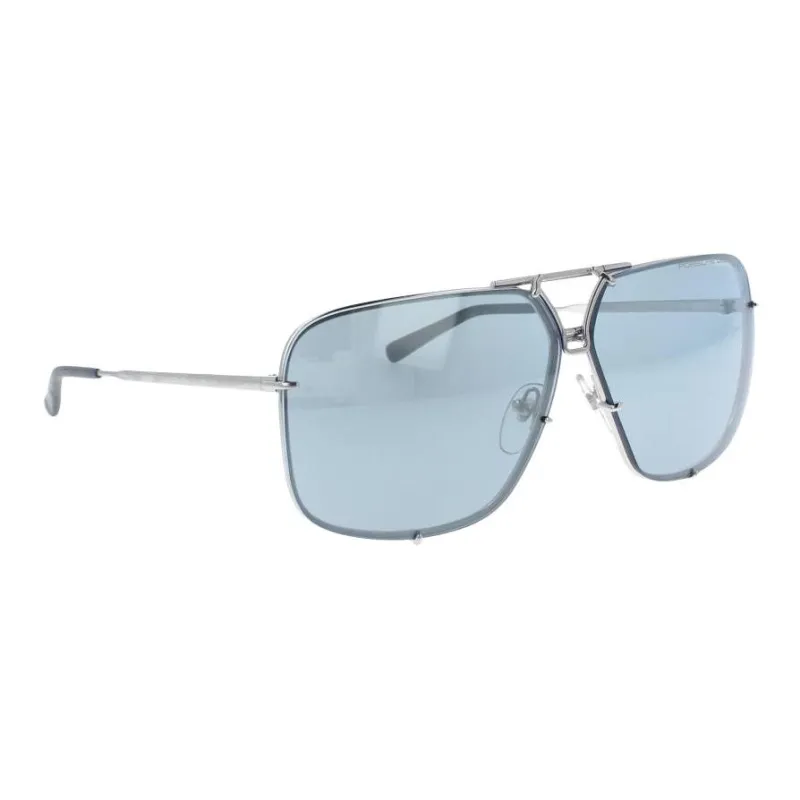 PORSCHE DESIGN Titanium Aviator Sunglasses Men's Silver-1