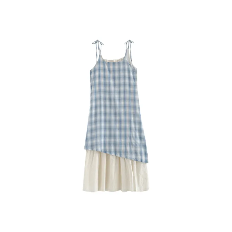 FLIM Slip Dresses Women's Blue-1