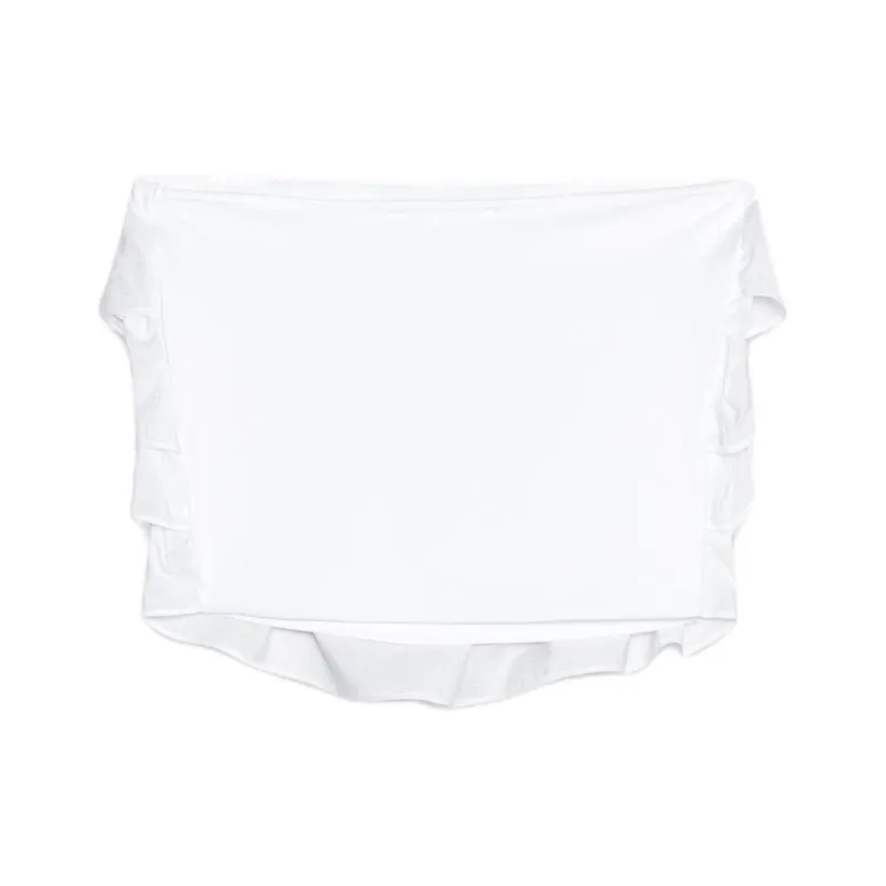 ZARA Strapless Tops Women's White-1