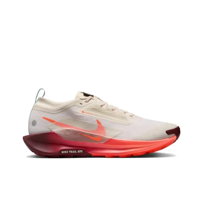 Nike REACTX PEGASUS TRAIL 5 Anti Slip Wear Resistant Low Top Running Shoes Men's Beige Red-1