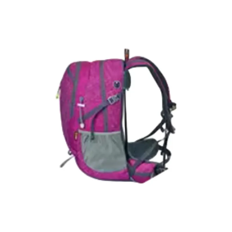 AIONE Mountaineering Bag Outdoor Bag Nylon 38L Rose Red Unisex-2