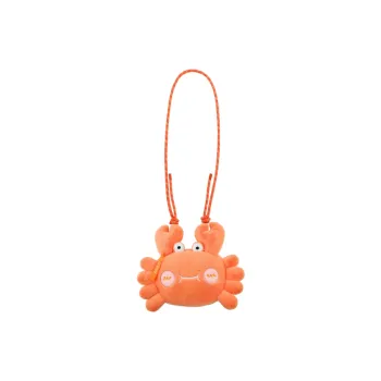 SUZHOU MUSEUM Long Plush Shoulder Bag, Crossbody Bag Unisex Orange