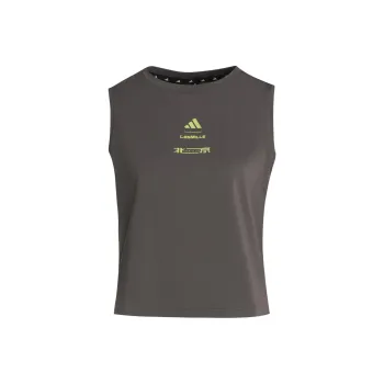 Adidas x LAIMEI,LIANMINGKUAN ClimacoolLES MILLS SS25 BEIJING TANK TOP Sport Vests Women's Charcoal Gray