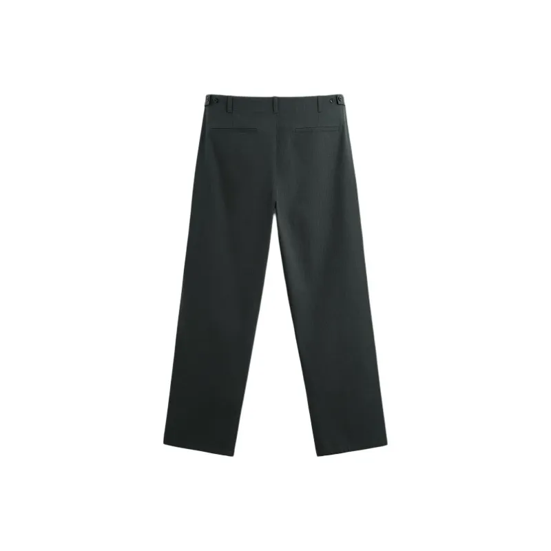 ZARA Suit Trousers Men Coal Gray-1