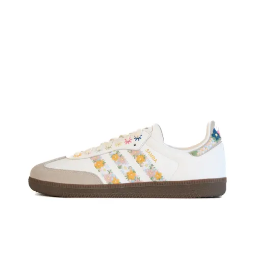 Juice x Adidas Originals SAMBA OG Anti Slip Wear Resistant Low Top Skateboard Shoes Unisex White