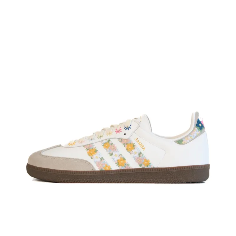 Juice x Adidas Originals SAMBA OG Low Top Skateboard Shoes Unisex White-0