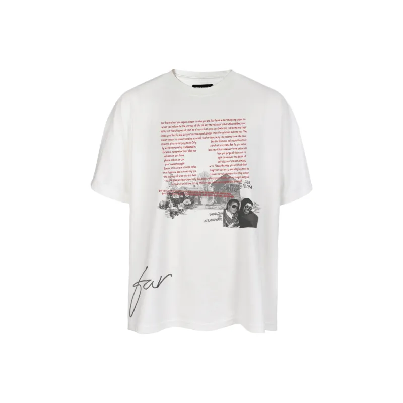 Far Archive T Shirts Men White-0