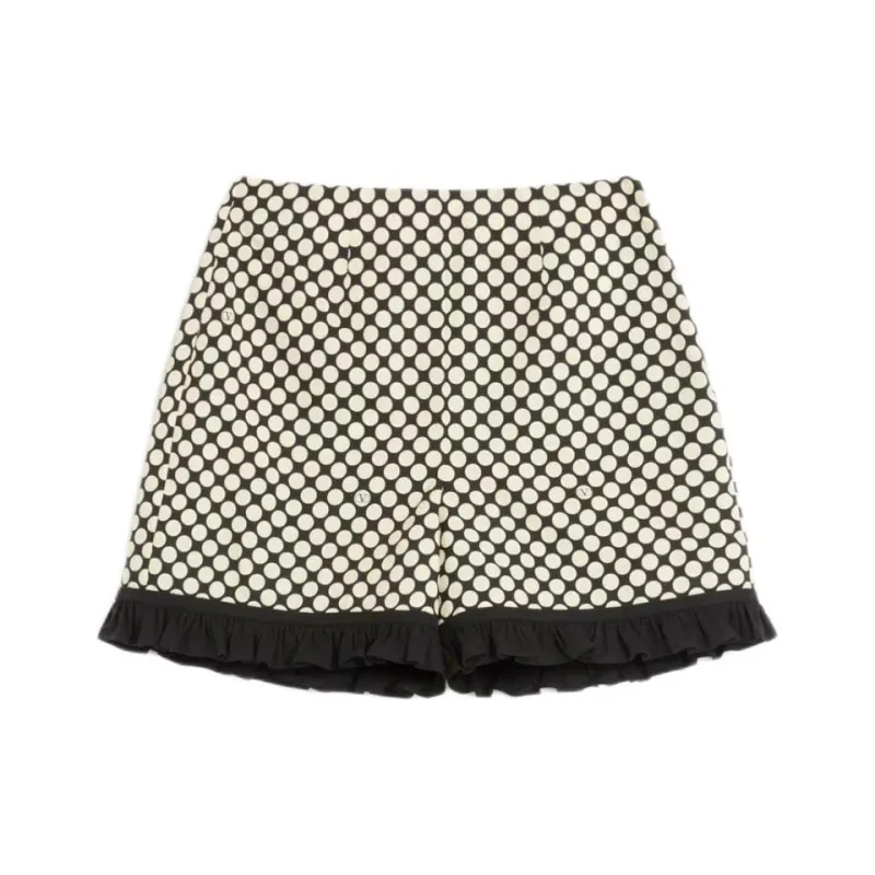 Valentino SS25 Casual Shorts Women's Black White-0
