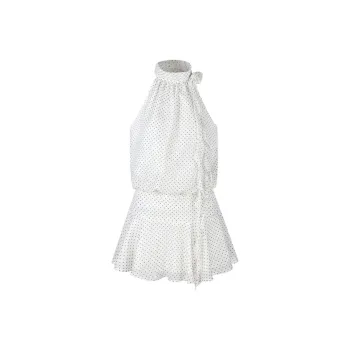 PZGE Sleeveless Dresses Women's White Dress