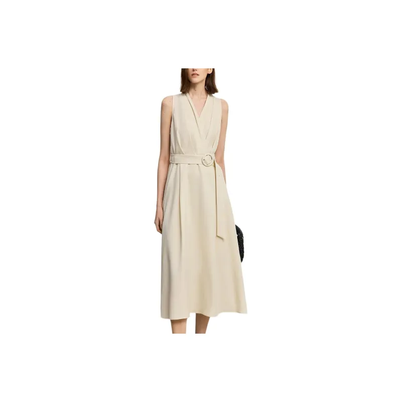 LILY Sleeveless Dresses Women's 202 Light Yellow-0