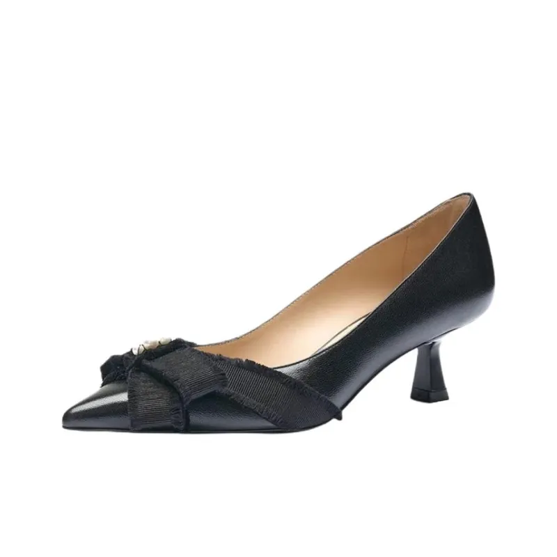 Stuart Weitzman/SW Bowie Pump Slim Heel High Heels 5cm Women's Black-2