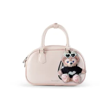 Soullight Soft Skin Feel Boston Bag Cell Phone Pouch Crossbody Bag One Shoulder Handbag Medium Size Women's Pink