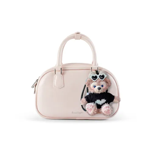 Soullight Soft Skin Feel Boston Bag Cell Phone Pouch Crossbody Bag One Shoulder Handbag Medium Size Women's Pink