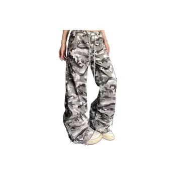 T IRA Cargo Pants Unisex Camouflage Summer
