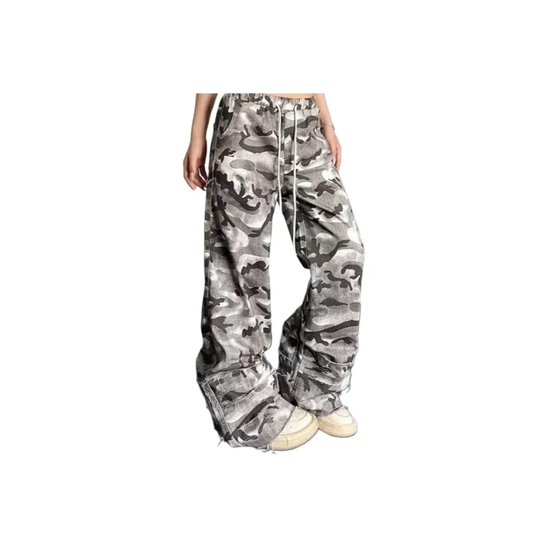 T IRA Cargo Pants Unisex Camouflage Summer-0