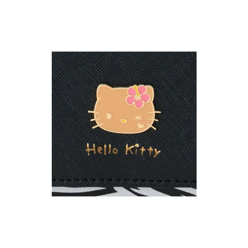 Sanrio Synthetic Leather Wallet Women's Black-3