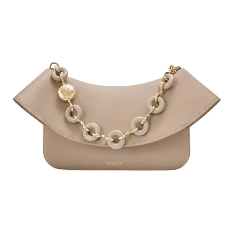 LOEWE Calfskin Shoulder Bag, Crossbody Bag, Handbag Medium Size Women's Sand-0