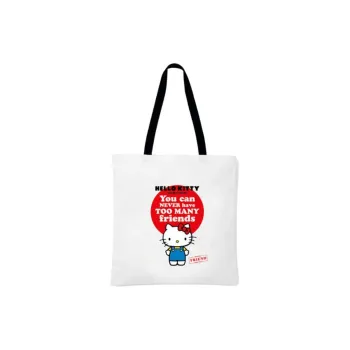 Sanrio Canvas Tote Bag, Shopping Bag, Canvas Bag, Shoulder Bag Women's White