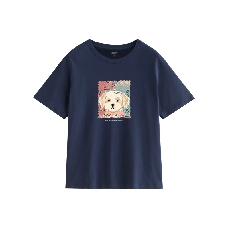 Initial Language T Shirt Women's-0