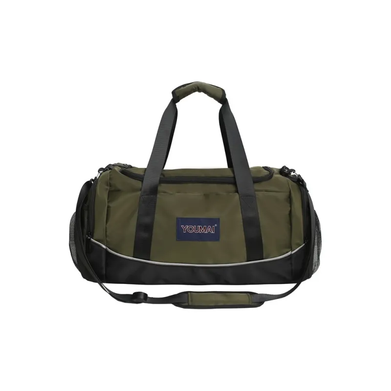MTribe Nylon With Mesh Travel Bag Unisex Khaki/Black/Red/Yellow/Pink/Blue/Green-35