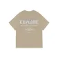 [100% cotton]Khaki (Hb Tranquil World Chest Logo _Hb Tranquil World Back Logo)