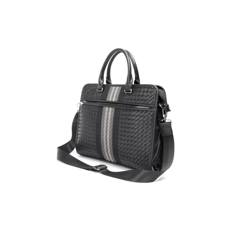 VIHUS PU Briefcase Regular Men's Black-3
