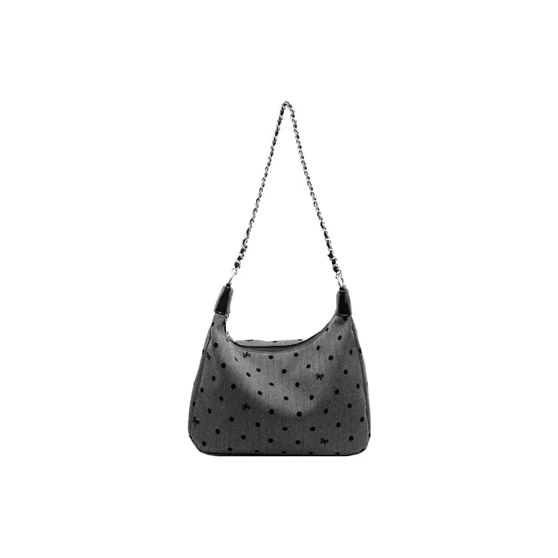 Juju Jimmy Canvas Shoulder Bag Regular Women's Black Gray-0