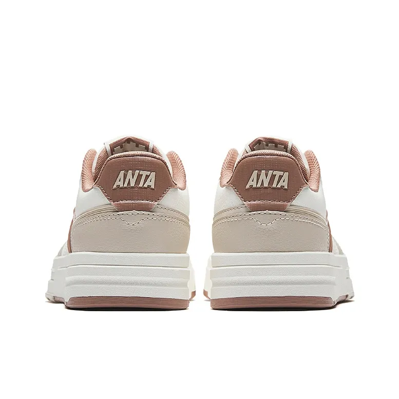 Anta Anti Slip Wear Resistant Low Top Skateboard Shoes Women's Tea Brown-3