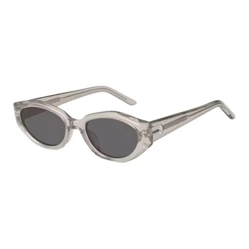 CAPONI Plate Frame Irregular Shape Sunglasses Unisex Gray