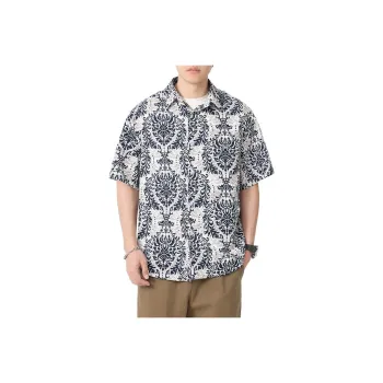 SIFLYTO Shirts Unisex Ink Fragrance Brocade Pattern