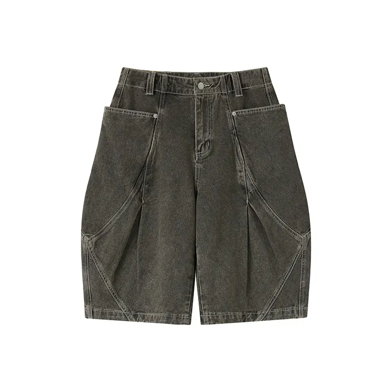 WULISHAONIAN Denim Shorts Unisex-0