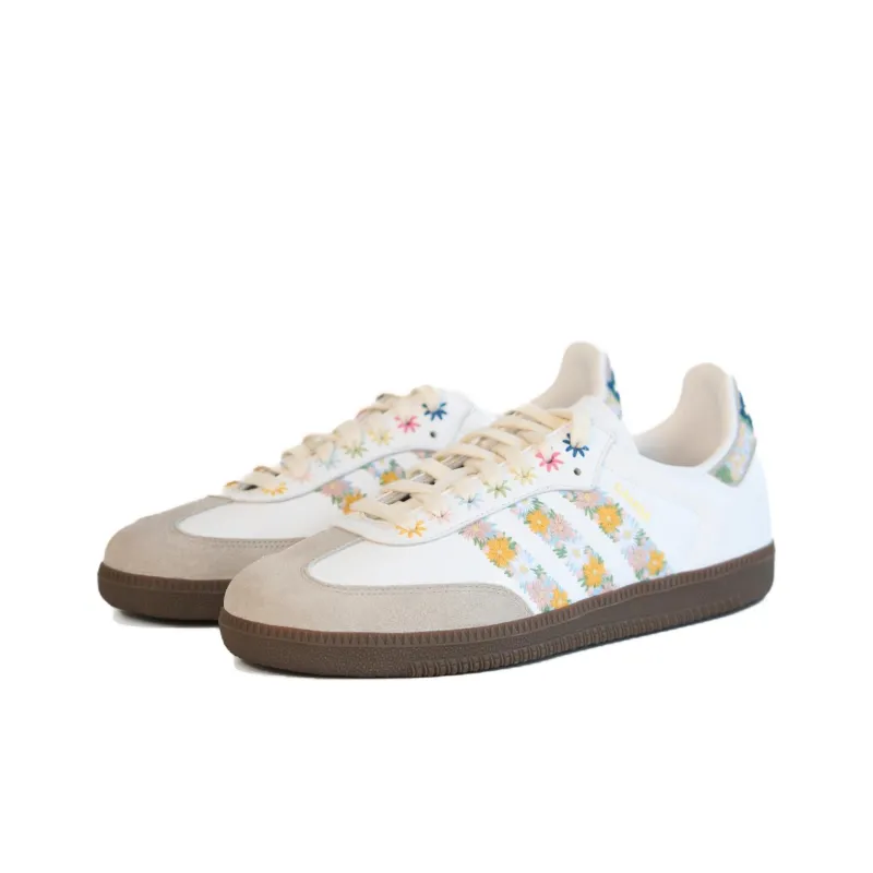 Juice x Adidas Originals SAMBA OG Low Top Skateboard Shoes Unisex White-2