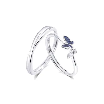 KUMET Sterling Silver Rings Unisex