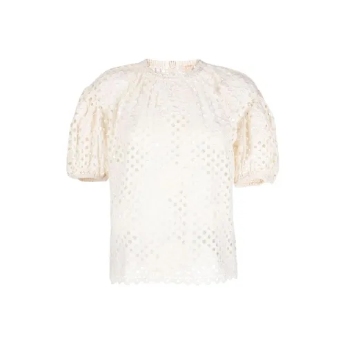 Ulla Johnson Grace Floral-appliqué Blouse