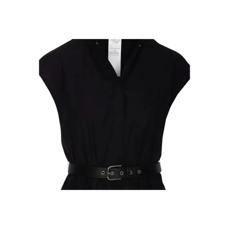 MaxMara Bario Collection Short Sleeved Dress Women's Black-2