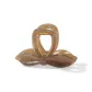 Linen Brown-Claw Clip