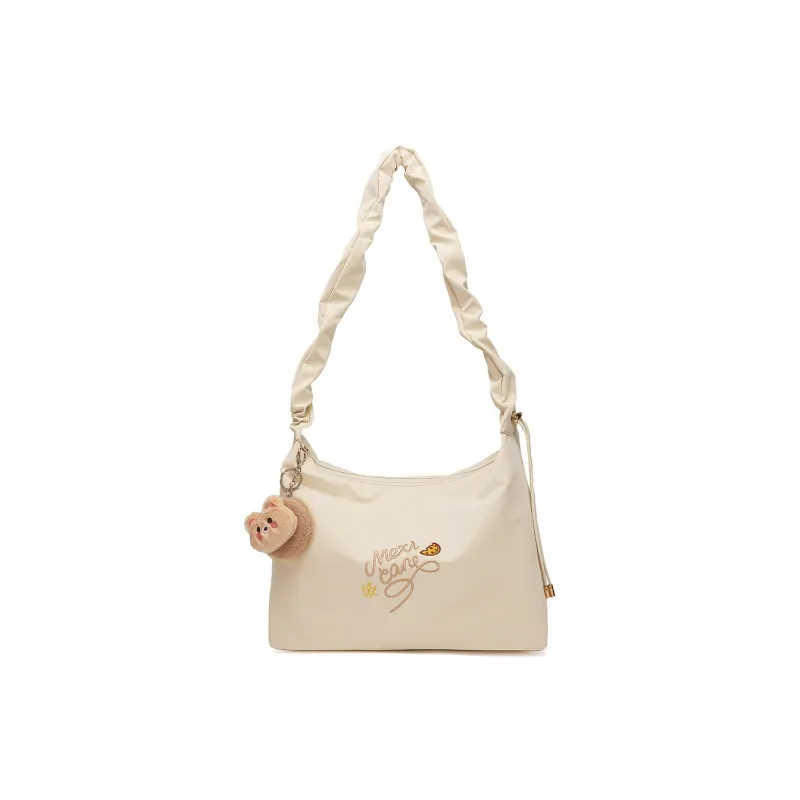 MEXICAN Polyurethane Leather Shoulder Bag, Crossbody Bag Women's Ecru-0
