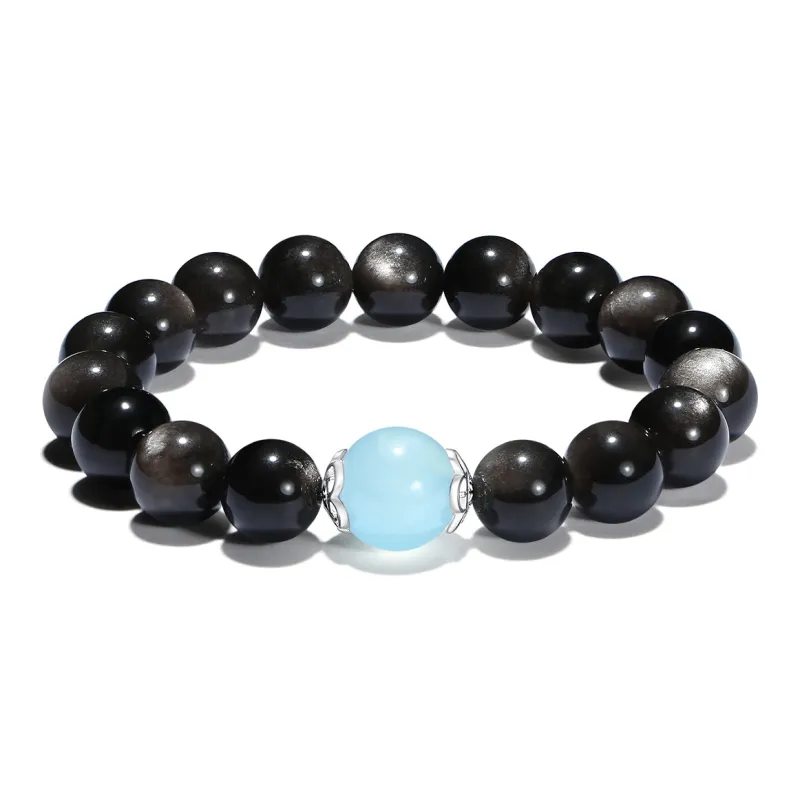 ZKY Obsidian Jade Bracelets Unisex-0