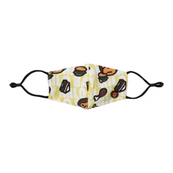 A BATHING APE Cotton, Polyester Face Masks Kids' Yellow