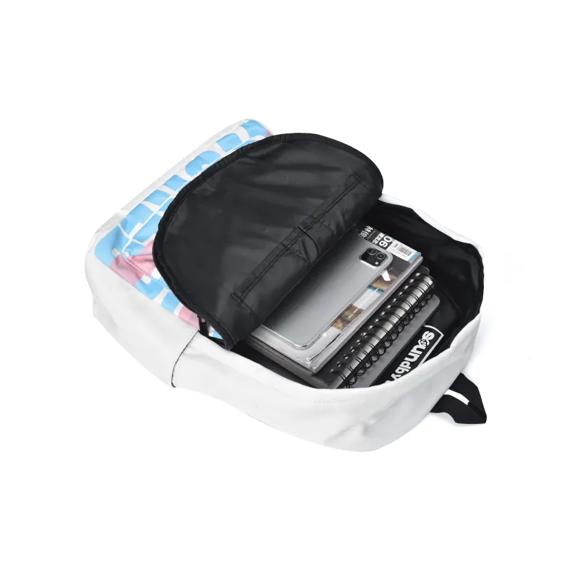 Soundbyte × ONRF Collaboration Polyester Backpack Unisex Blue-2