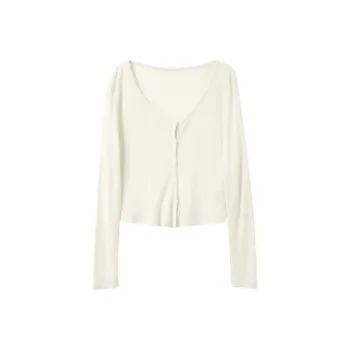 3COLOUR Cropped Coats Women's Ecru