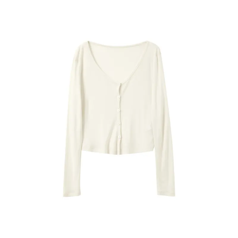 3COLOUR Cropped Coats Women's Ecru-0