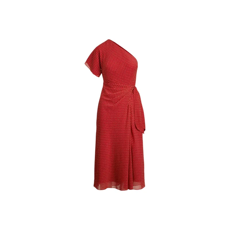 LAUREN RALPH LAUREN Short Sleeved Dress Women's Red-0