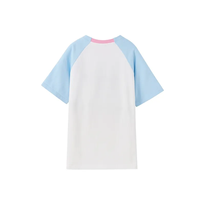 ANDREA MARTIN T Shirts Women's Blue With White Lettering-1