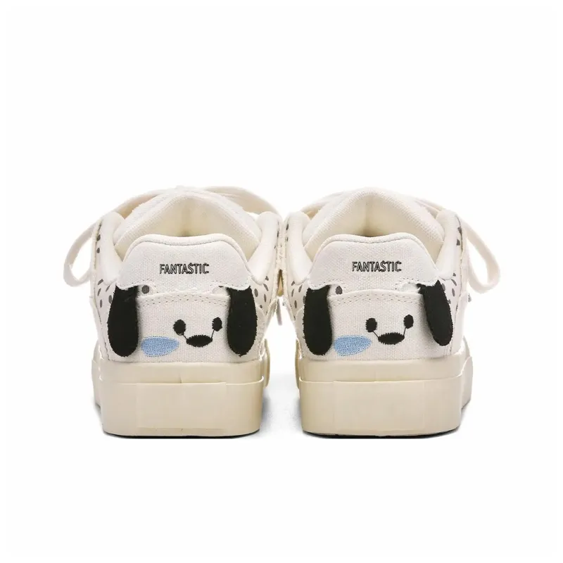 FANTASTIC XBOX Low Top Skateboard Shoes Women's Ecru-4