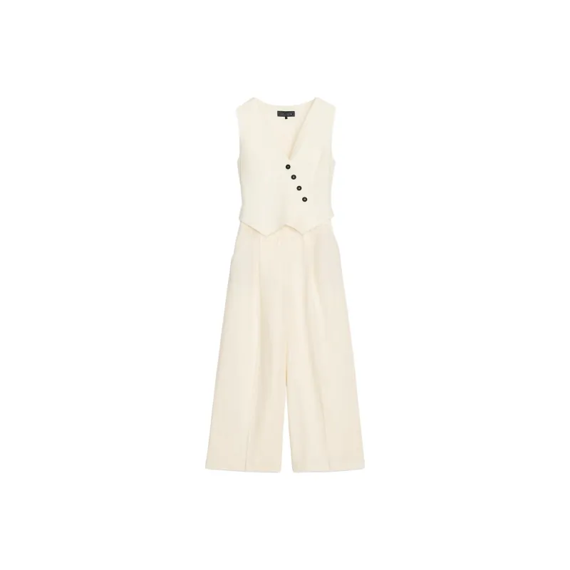 ZARA Jumpsuits Women's White-0