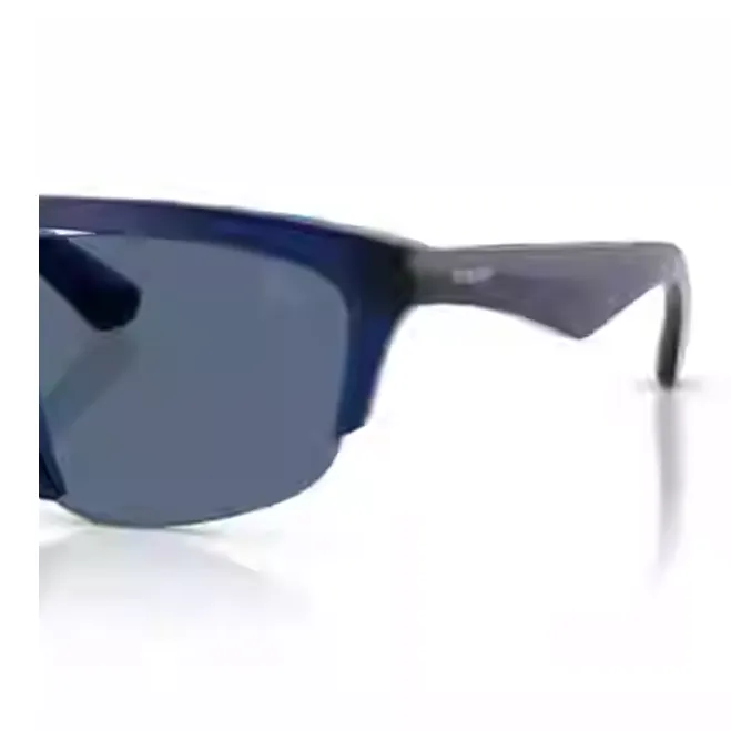 Burberry Plate Frame Irregular Shape Sunglasses Men's Blue-1
