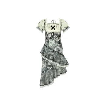 LULUALWAYS Short Sleeved Dress Women's
