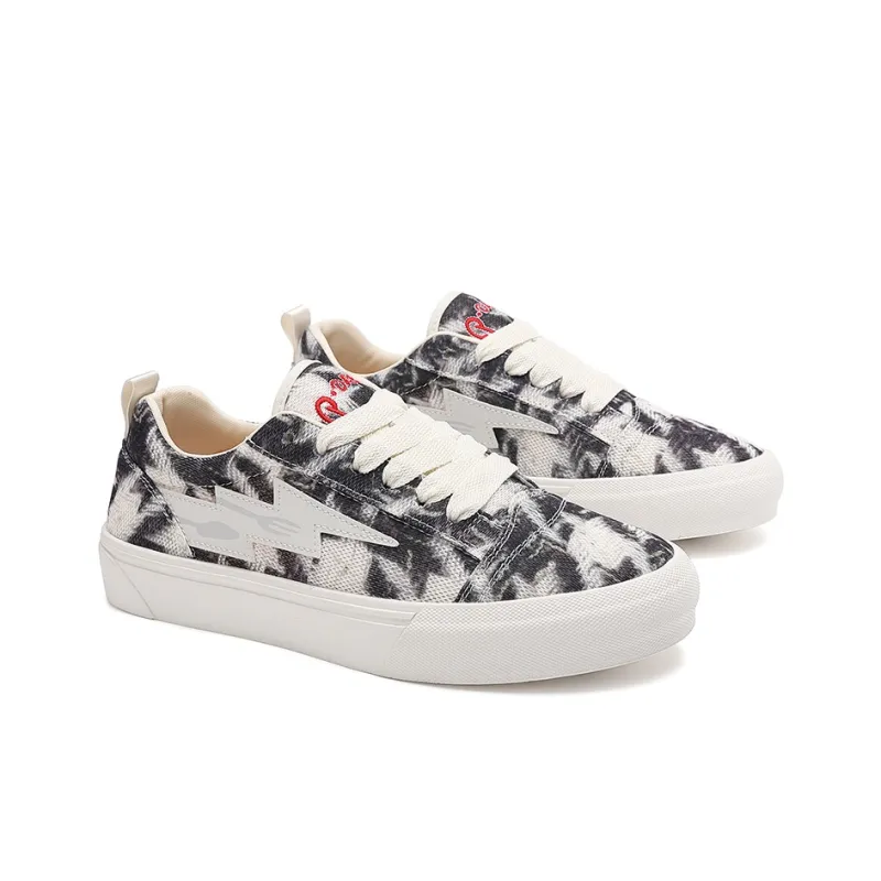 FireMonkey Slip Resistant, Impact Resistant, Abrasion Resistant Low Top Preppy Style Skateboard Shoes Unisex-39