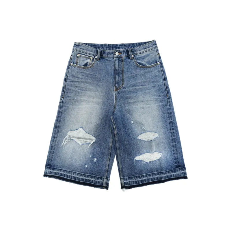 FARFROMWHAT SS25 Denim Shorts Men's-0